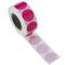 Rouleau de 500 étiquettes adhésives rondes roses 19 mm