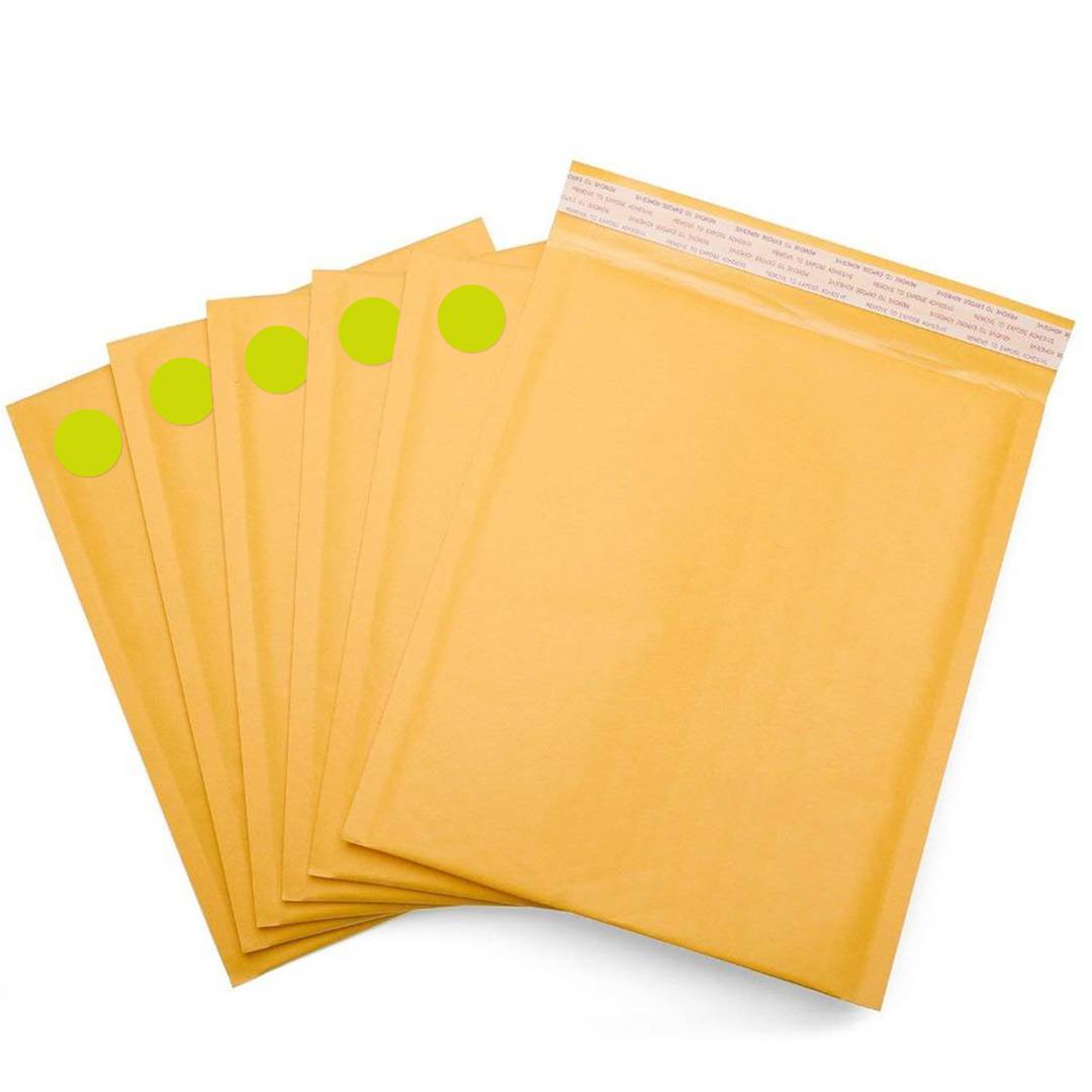 Rotlle de 500 etiquetes adhesives rodones grogues fluorescents 19 mm