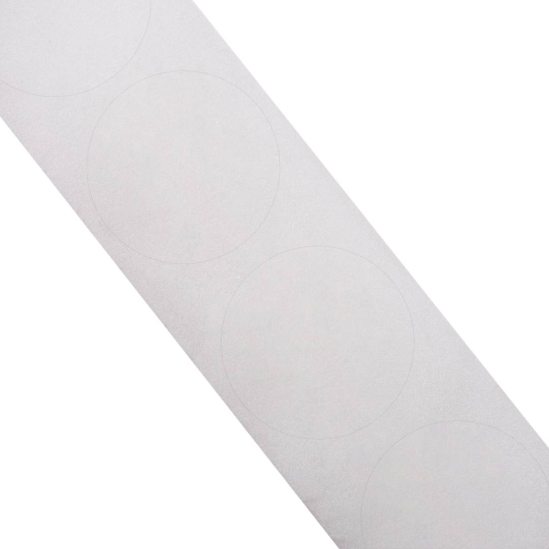 Rolka 500 przezroczysty okrągłych etykiet samoprzylepnych 19 mm