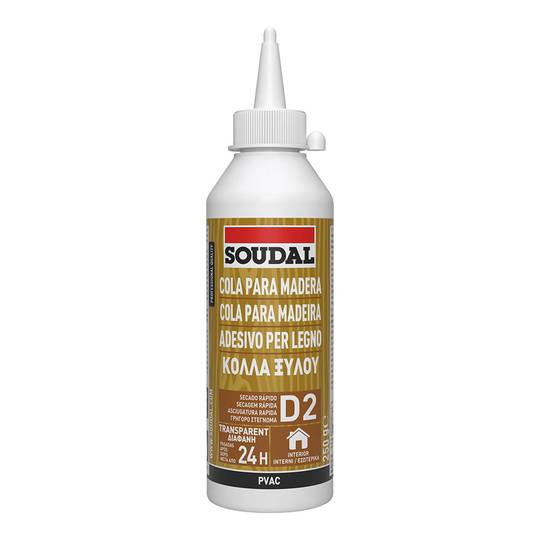 Colle blanche rapide pour bois poreux de 64 à 250g Soudal 117834