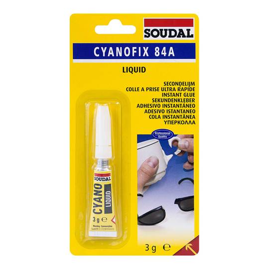 Instant transparent glue for universal use 3g Soudal 100072
