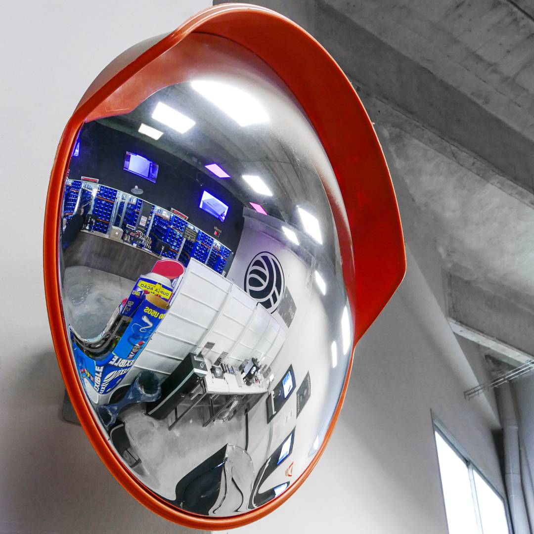 Miroir convexe intérieur et extérieur Diamètre 56 cm - Euro Expos