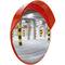 Specchio panoramico stradale convesso di sicurezza 60cm con fissaggio a parete