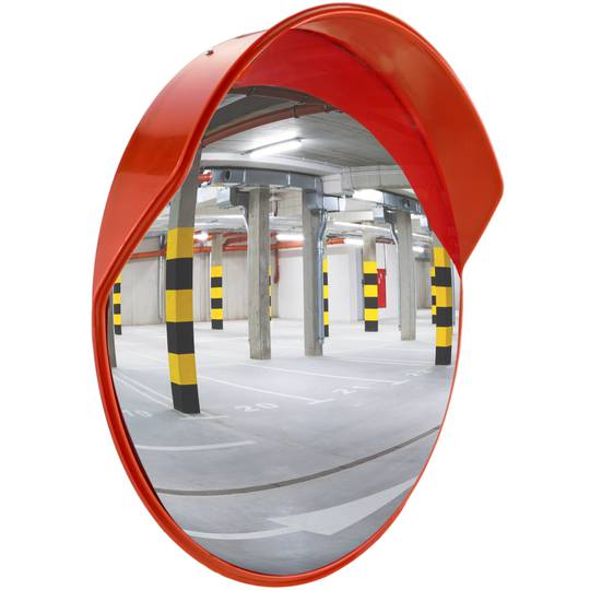 Espejo convexo para señalización seguridad y vigilancia de 80cm con fijación a pared