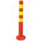 Signpost and beaconing post for traffic 750x80mm with reflectors