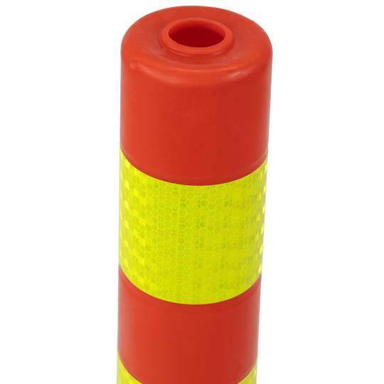 Signpost and beaconing post for traffic 750x80mm with reflectors
