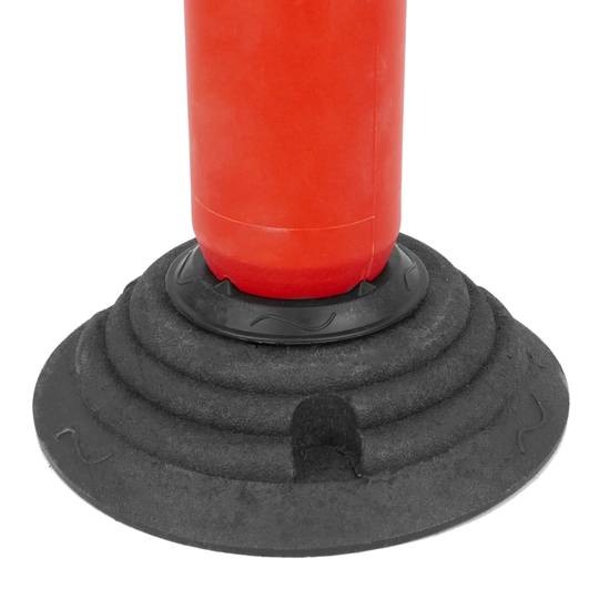 Pal de senyalització i abalisament per tràfic 800x100mm amb base de cautxú