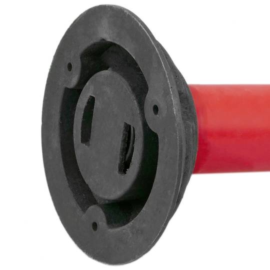 Pal de senyalització i abalisament per tràfic 800x100mm amb base de cautxú