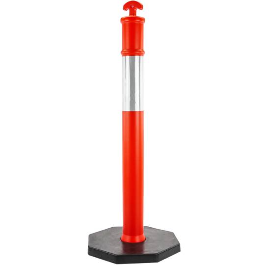 Wegwijzer en baken voor verkeer 1115x100 mm met rubberen basis