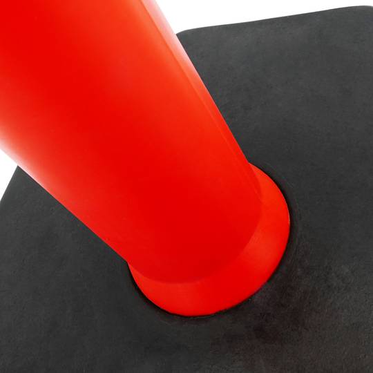 Wegwijzer en baken voor verkeer 1115x100 mm met rubberen basis