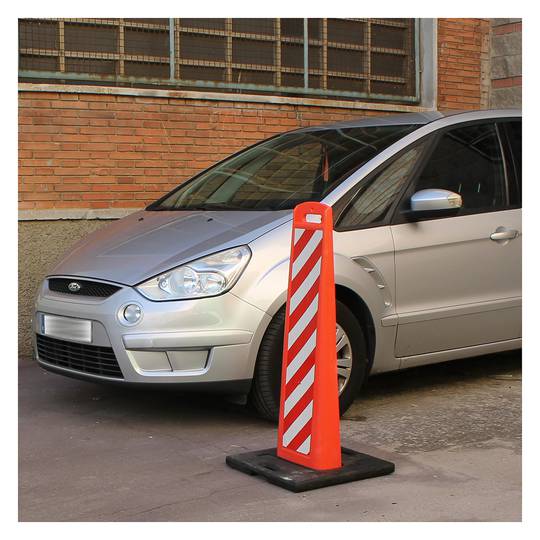 Wegweiser und Beacon für Verkehr 1100x240mm mit 22Kg Gummibasis