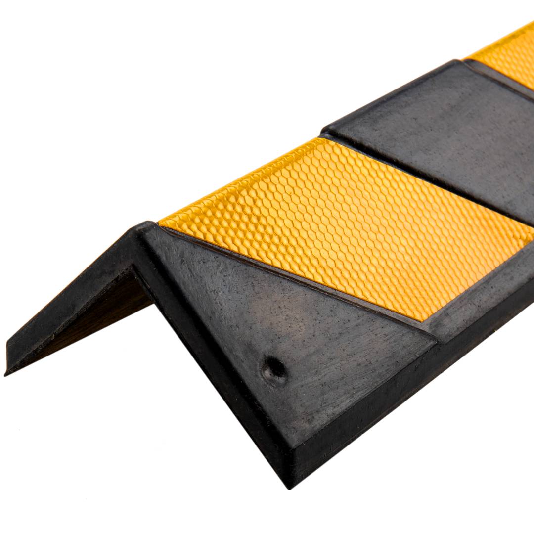  Protector de esquina de pared para estacionamientos, columna de  goma antiimpactos, protección reflectante, 0.4 in de grosor (color  amarillo, tamaño: 5 unidades-47.2 in) : Automotriz