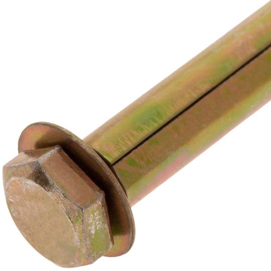 Zestaw 4 metalowych kołków rozporowych z wkrętem 10x85mm z czarną nasadką