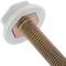 Pack of 4 metal expansion plugs with 12x85mm screw with White cap