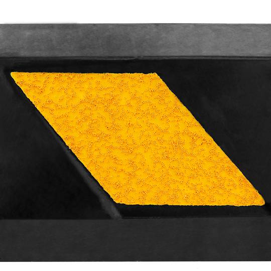 Parada do piso para rodas para estacionamento 55 cm de borracha e com refletores