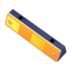 Refletor plástico para estradas 180x50x40mm plástico laranja
