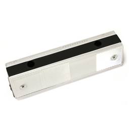 Reflector de strada para parede 180x50x40mm de plástico branco
