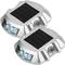 Solar road stud LED for warning sign 108x95x22mm aluminum 2-pack