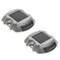 Solar road stud LED for warning sign 108x95x22mm aluminum 2-pack