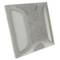 Reflector viari captafars per a sòl doble blanc 100 x 100 x 20 mm d'alumini