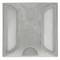 Reflector viari captafars per a sòl doble blanc 100 x 100 x 20 mm d'alumini