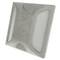 Reflector viari captafars per a sòl doble blanc 100 x 100 x 20 mm d'alumini