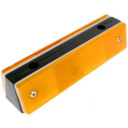 Route réflecteur route pour mur double orange 180x50x40mm en plastique
