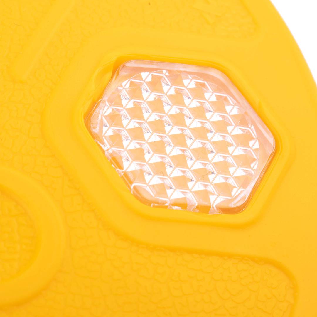 Catarifrangente stradale giallo 140x140x20mm