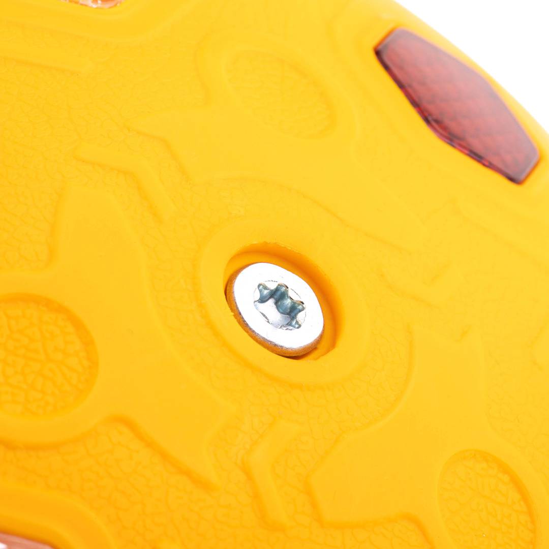 Catarifrangente stradale giallo 140x140x20mm