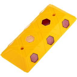 Reflector de carretera captafaros amarillo para suelo 98x210x25mm