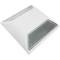 Reflector de carretera de 100 x 100 mm. Captafaros para suelo de plástico blanco