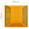 Reflector de carretera de 100 x 100 mm. Captafaros para suelo de plástico naranja