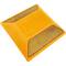 Reflector de carretera de 100 x 100 mm. Captafaros para suelo de plástico naranja