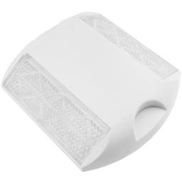 Réflecteur routier 103 x 87 mm. Capteur de sol en plastique blanc