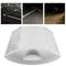 Reflector de carretera de 103 x 87 mm. Captafaros para suelo de plástico blanco