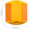 Réflecteur routier 103 x 87 mm. Capteur de sol en plastique jaune