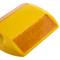 Réflecteur routier 103 x 87 mm. Capteur de sol en plastique jaune