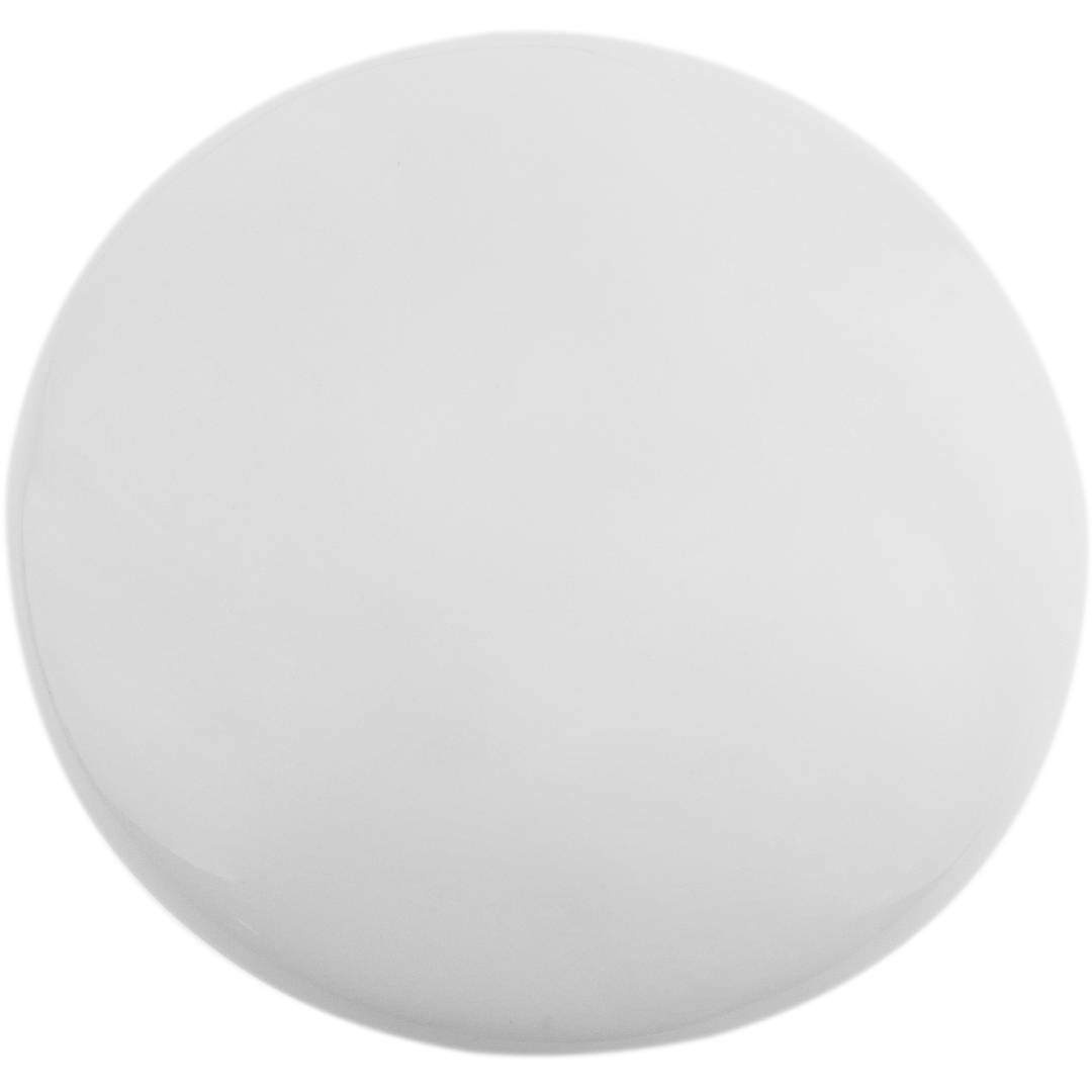 White round ceramic road reflector 10cm