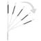 Road reflector signal 18 x 180 mm. White plastic catcher beacon