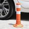 Poteau de signalisation et balisage de circulation 450 x 200 mm avec catadioptres
