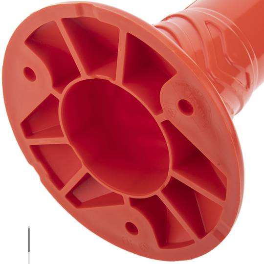 Poteau de signalisation et balisage de circulation 450 x 200 mm avec catadioptres