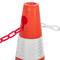 Cône de signalisation avec double bande réfléchissante pour signalisation et balisage 87 cm