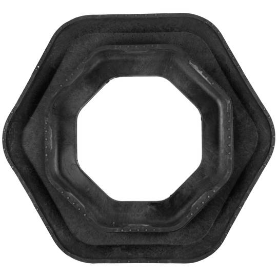 Base en caoutchouc hexagonale pour cône de signalisation 40 cm