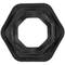 Base en caoutchouc hexagonale pour cône de signalisation 40 cm