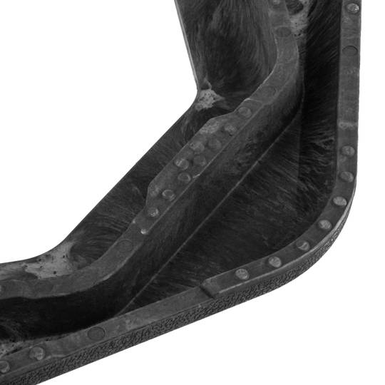Zeshoekige rubberen voet voor verkeerskegel 49 cm