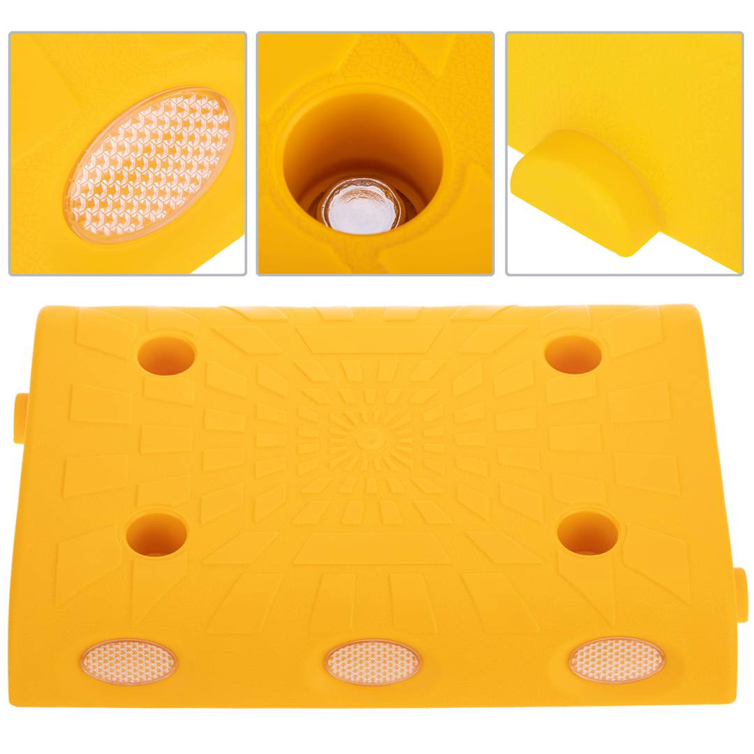 Baden reductor de velocitat per a cotxes 335 x 250 x 50 mm groc