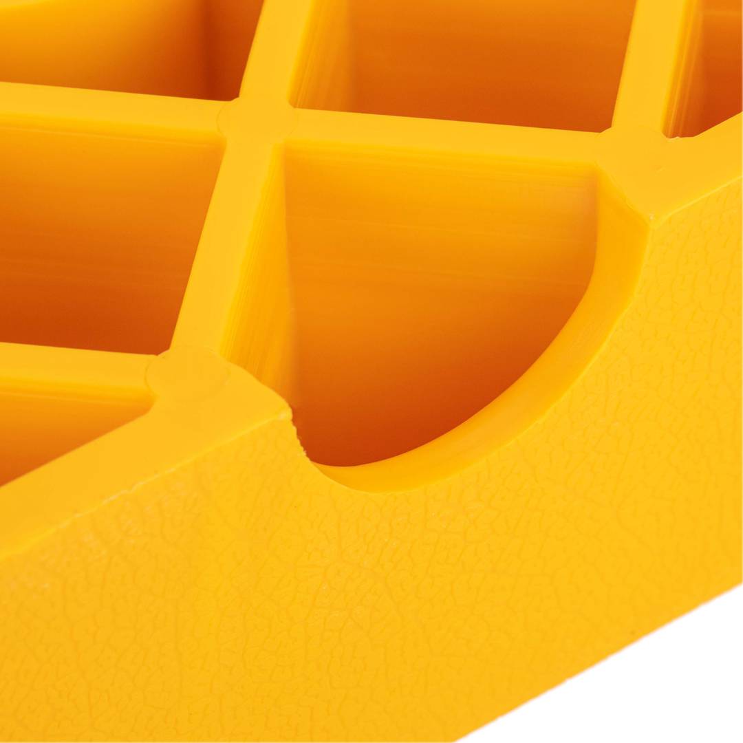 Baden reductor de velocitat per a cotxes 335 x 250 x 50 mm groc