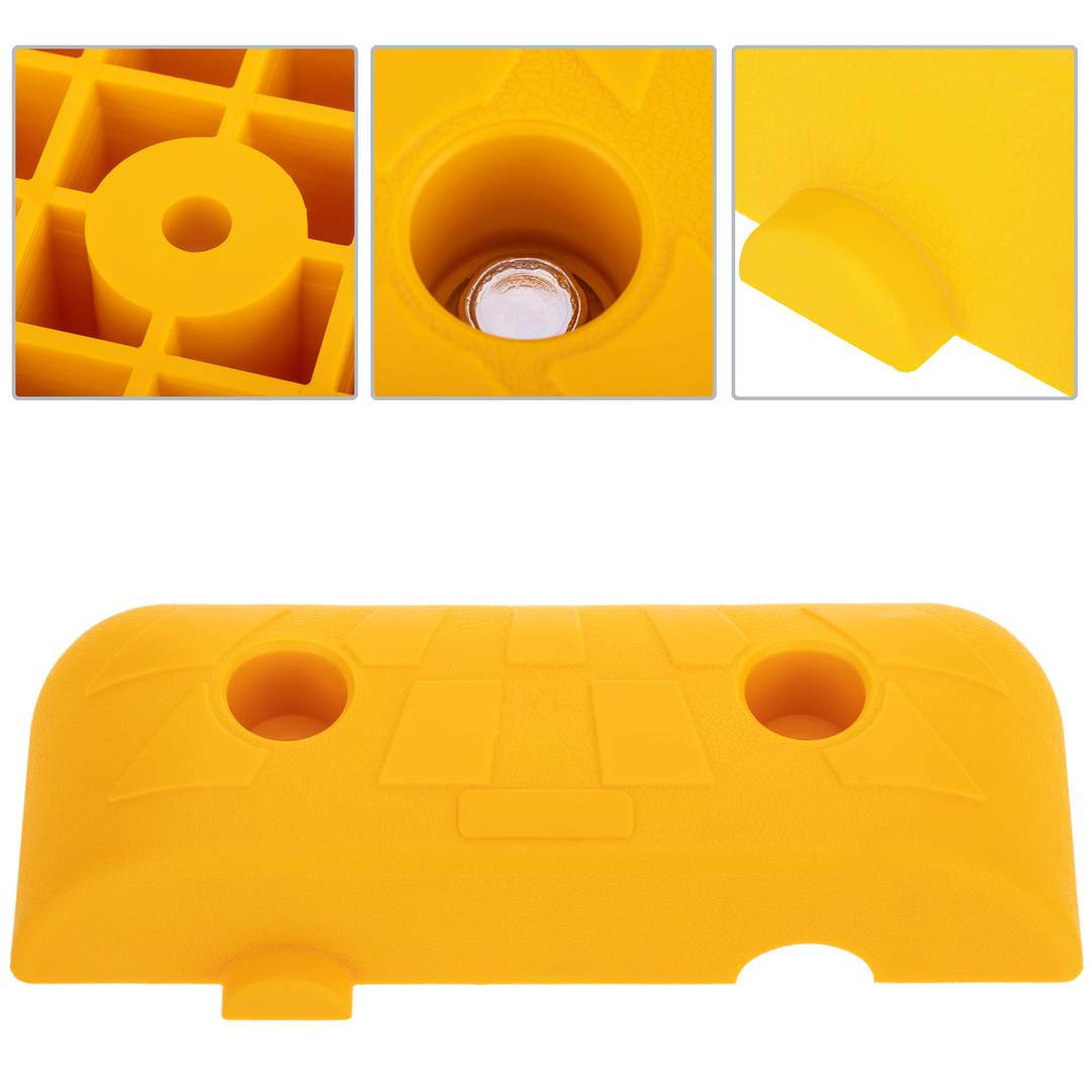 Redutor de velocidade para carros amarelo 100 x 250 x 50 mm