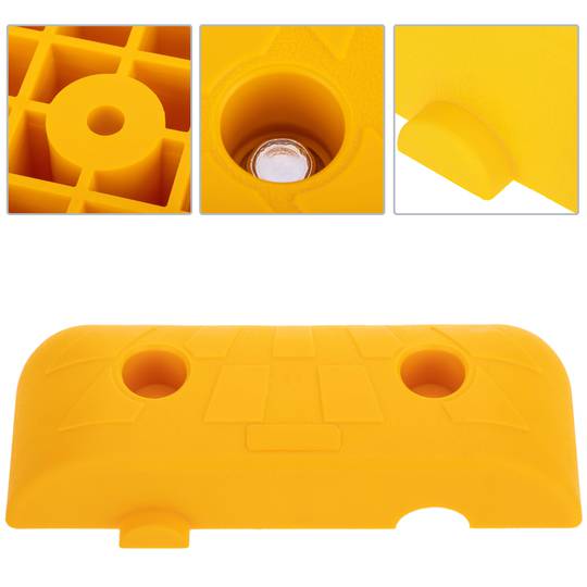 Redutor de velocidade para carros amarelo 100 x 250 x 50 mm