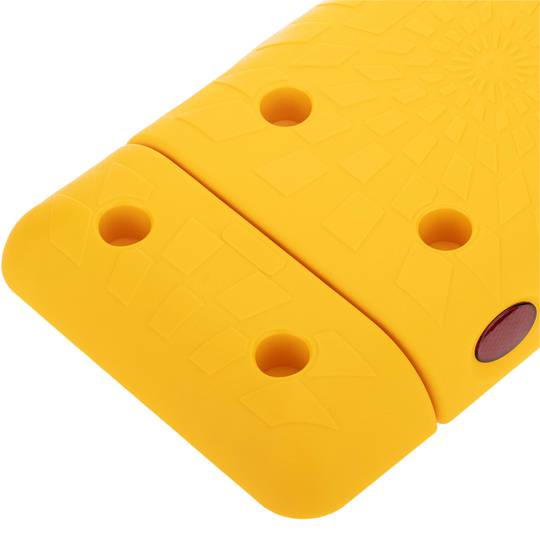 Redutor de velocidade para carros amarelo 100 x 250 x 50 mm